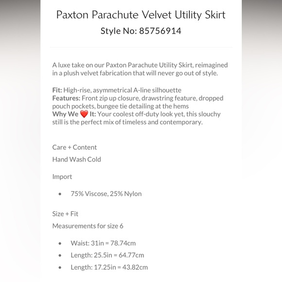 Free People Paxton Parachute Velvet Utility Skirt - Picture 4 of 6